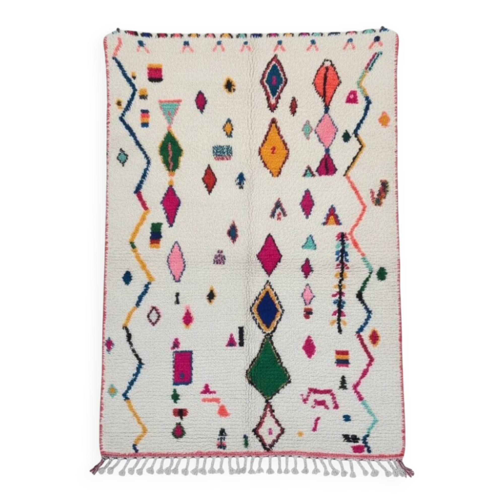 Colourful Moroccan rug in Azilal style