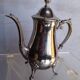 Coffee / teapot in silver metal St Louis XV