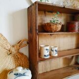 Old wooden shelf - old workshop drawer