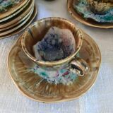 Gaston Gaubier Morvan stoneware coffee set