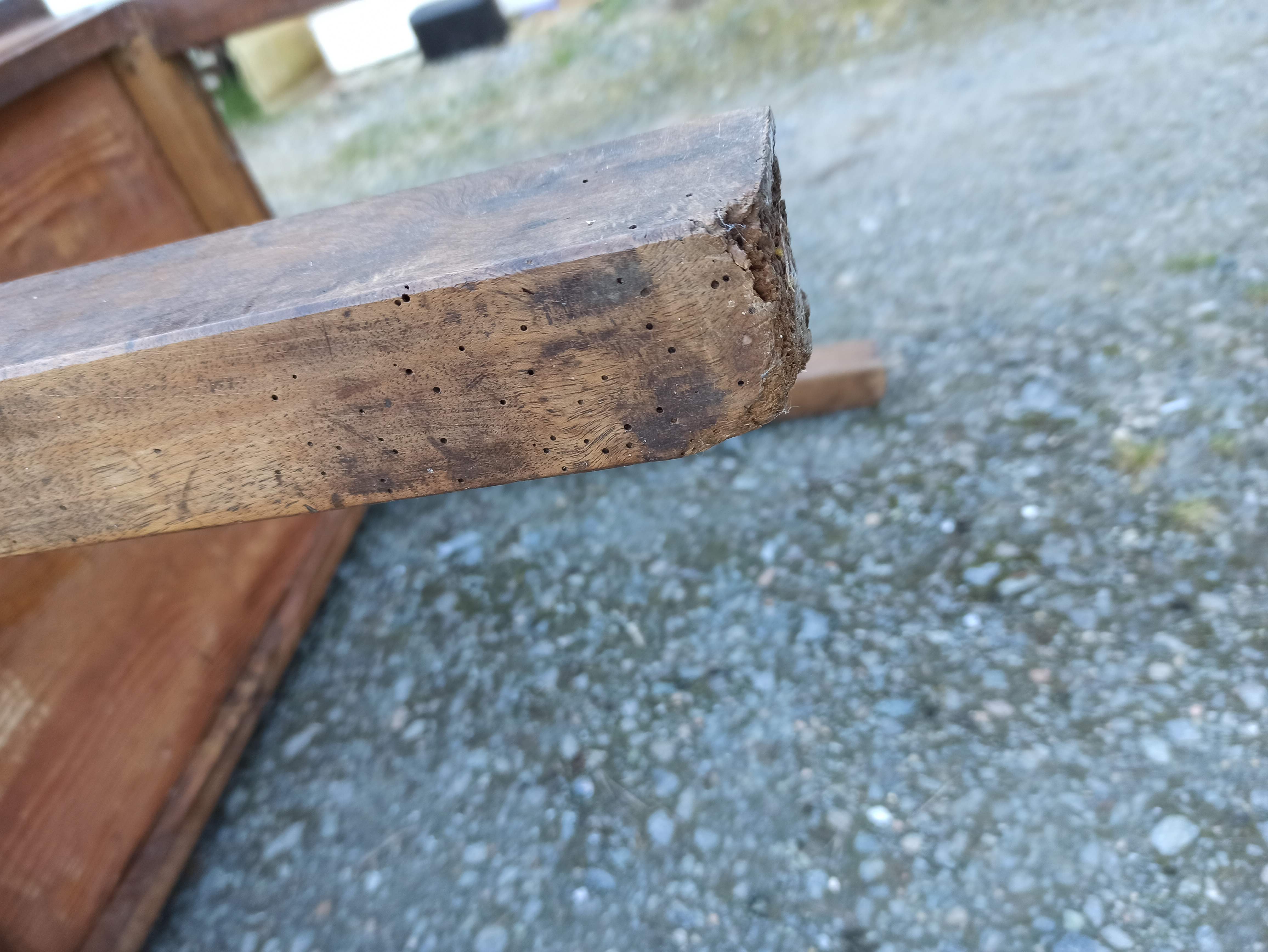 Firm table desk cherry walnut a drawer in front