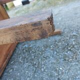 Firm table desk cherry walnut a drawer in front