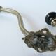 Former patere bronze and porcelain coat holder