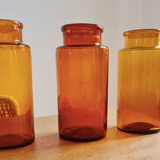 Amber apothecary bottle