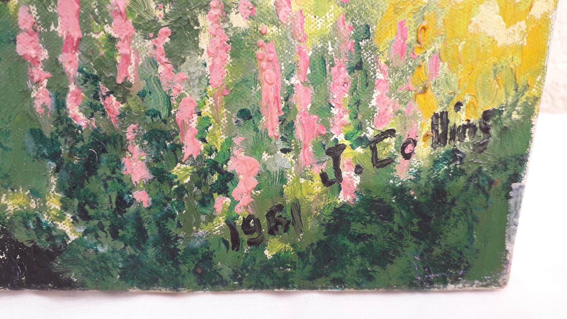 Mountain painting signed