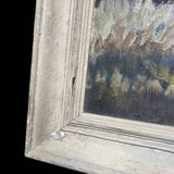 Painting of a landscape signed LEF