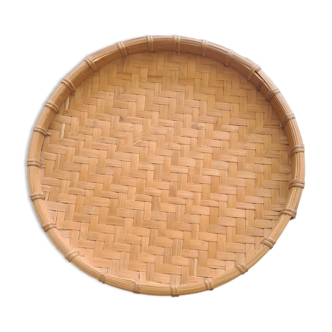 Round bamboo top