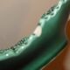 Duo dish dish in Sarreguemines cabbage leaf slip
