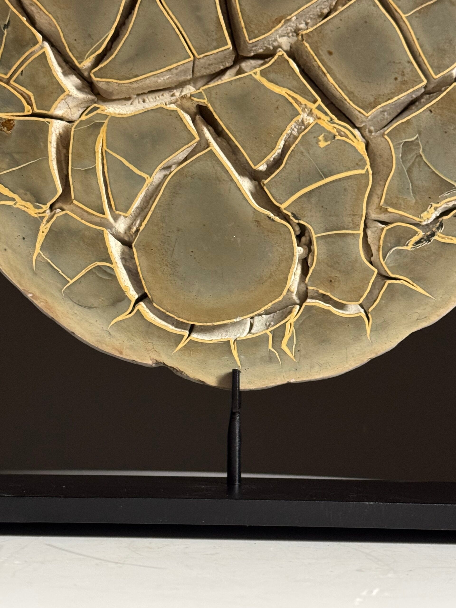 Septarian nodule on stand