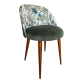 Chaise Cocktail, velours vert