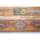 Tapis de couloir en laine turc oushak vintage fait main 111x385