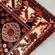 Vintage Traditional Tribal Rug 284x175 cm Wool Oriental HandMade Rug, Red Black
