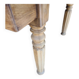 Vintage farmhouse coffee table with flaps