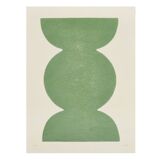 Duo of abstract paintings 30x40cm signed Eawy