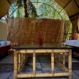 Table basse rotin