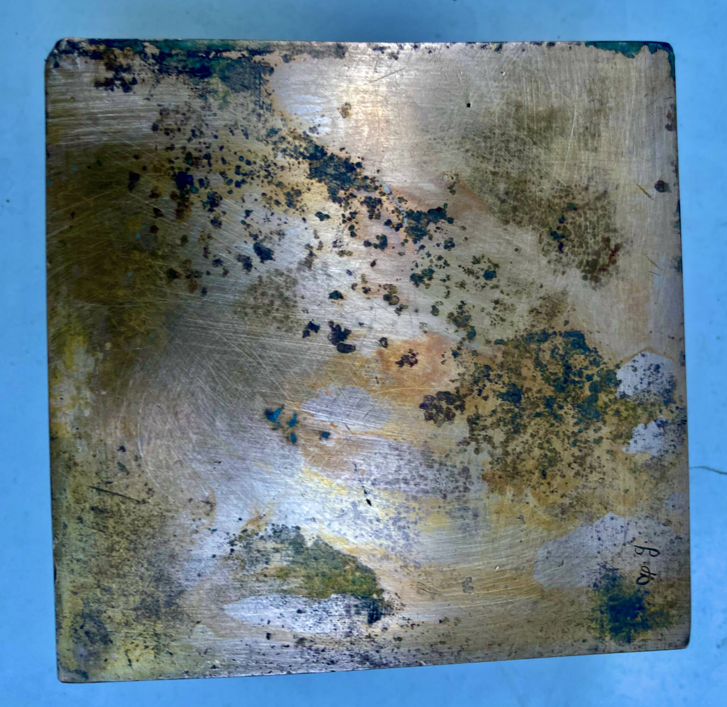 Bronze paperweight sculpture signed Monique Gerber