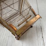 Vintage gold metal cage