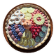 Silea pie dish in earthenware - Multi-fruit patterns