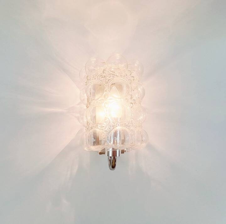 Large Bubble Glass Wall Light/Sconce by Helena Tynell for Limburg, Germany, 1960s