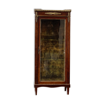 Louis XV style showcase, Transition, late 19th century, mahogany