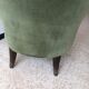 Toad armchair in green velvet