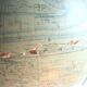 World map, Napoleon III Globe edited by FOREST, cast-iron tripod foot