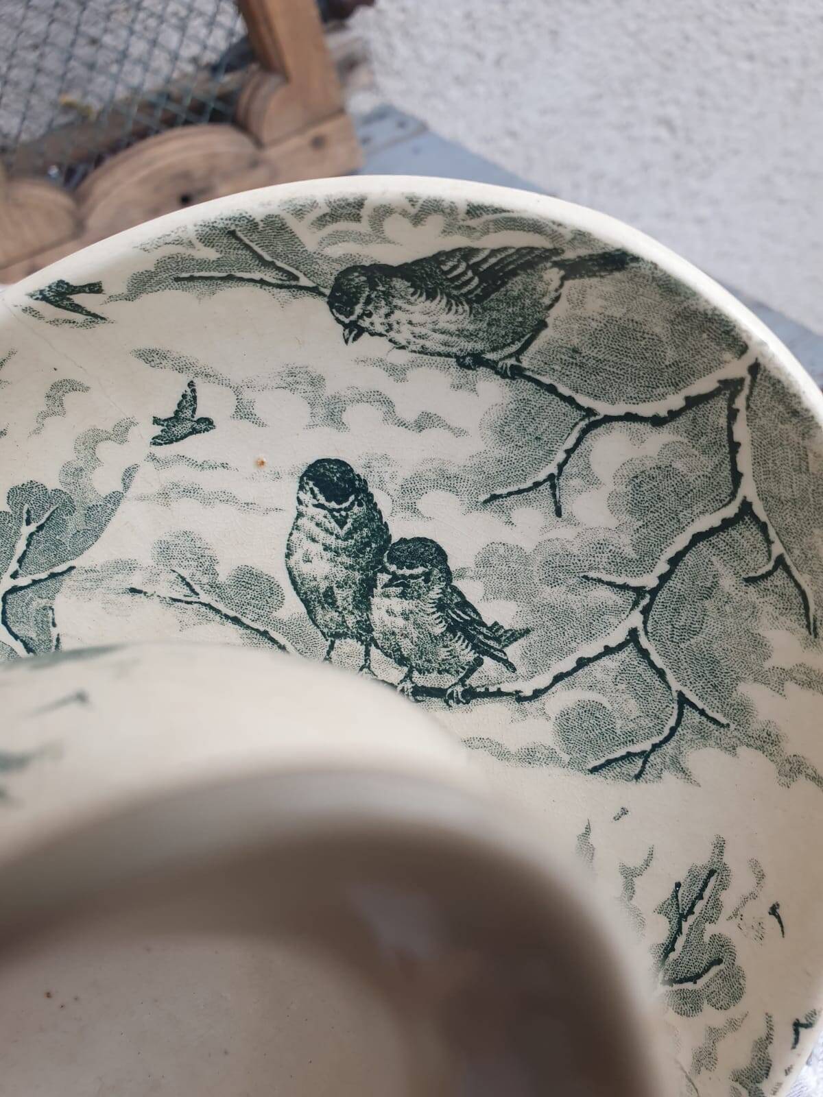 Snow gravy boat sarreguemines u& cie