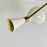 Asymmetric Italian Brass Ceiling Lamp  Style, 1950s Mid-Century
