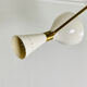 Asymmetric Italian Brass Ceiling Lamp  Style, 1950s Mid-Century