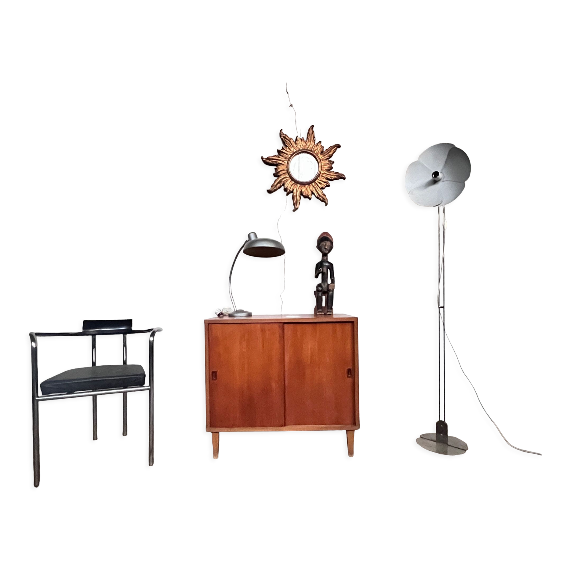 Vintage footwork compass buffet