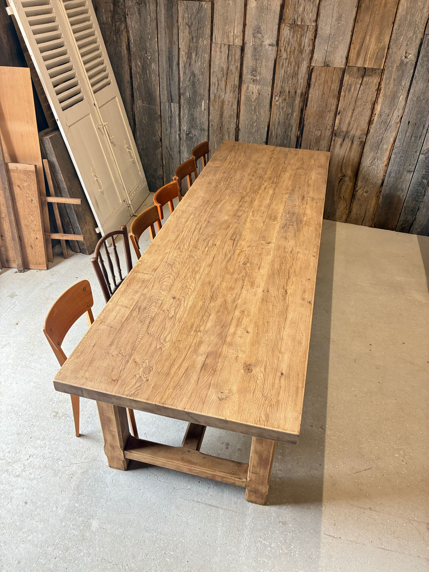 XXL farmhouse table in solid oak