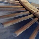 Vintage rattan sun mirror 60s