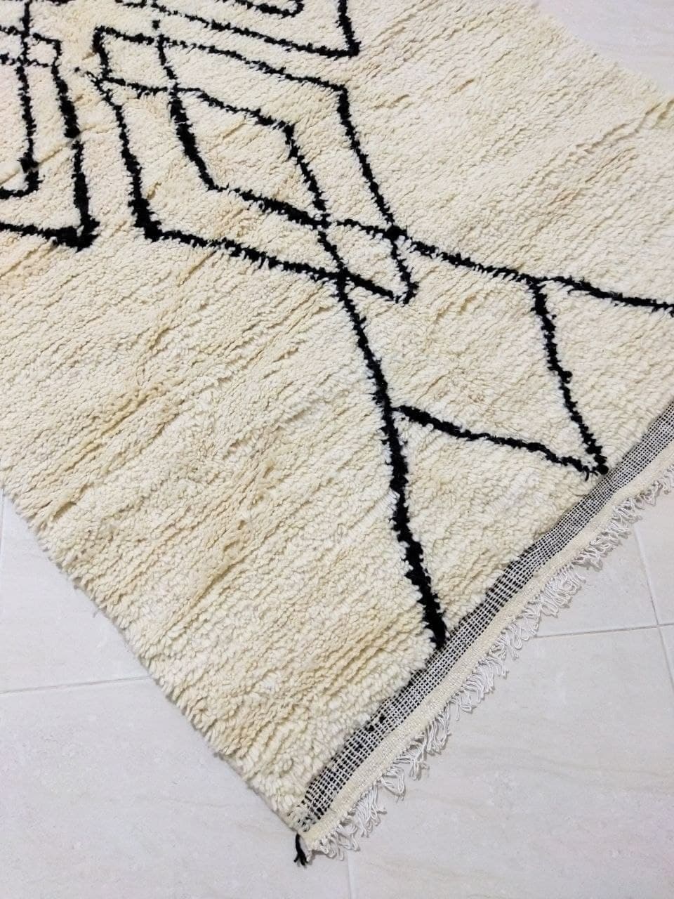 Tapis marocain en laine berbère 153 x 97cm