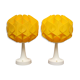 2 Tulip Tablelamps yellow 1970s