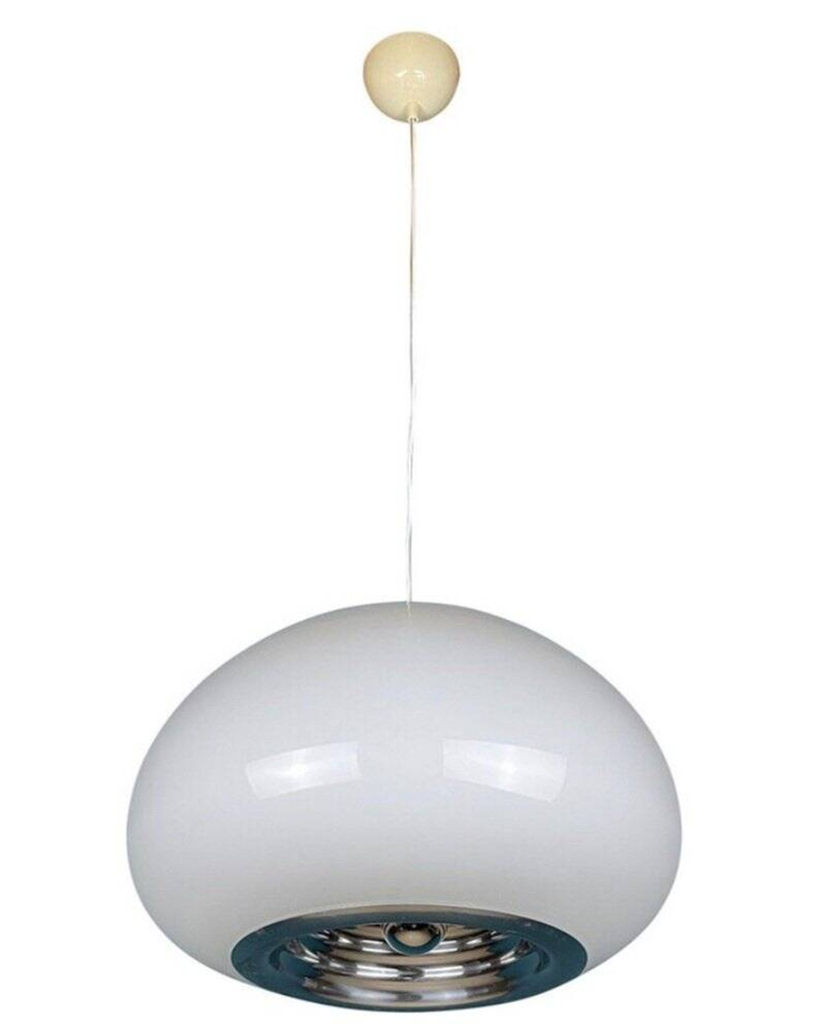 Black and White Pendant by Achille and Pier Giacomo Castiglioni for Flos, 1965