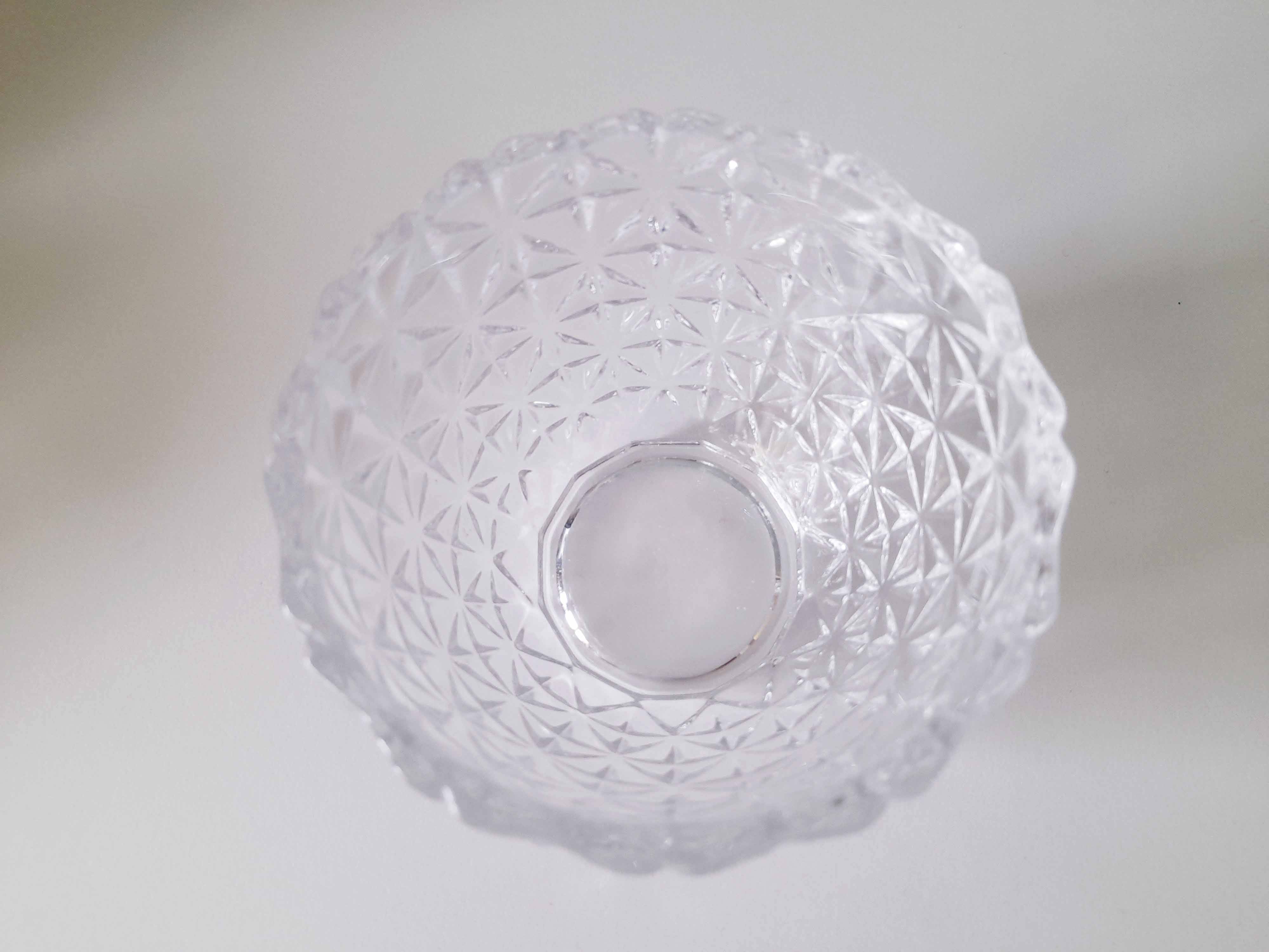 Glass pineapple sugar bowl