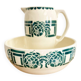 Ironstone basin and jug from Longchamp, Annie model.