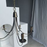 Modern metal chandelier with 5 lights