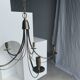 Modern metal chandelier with 5 lights