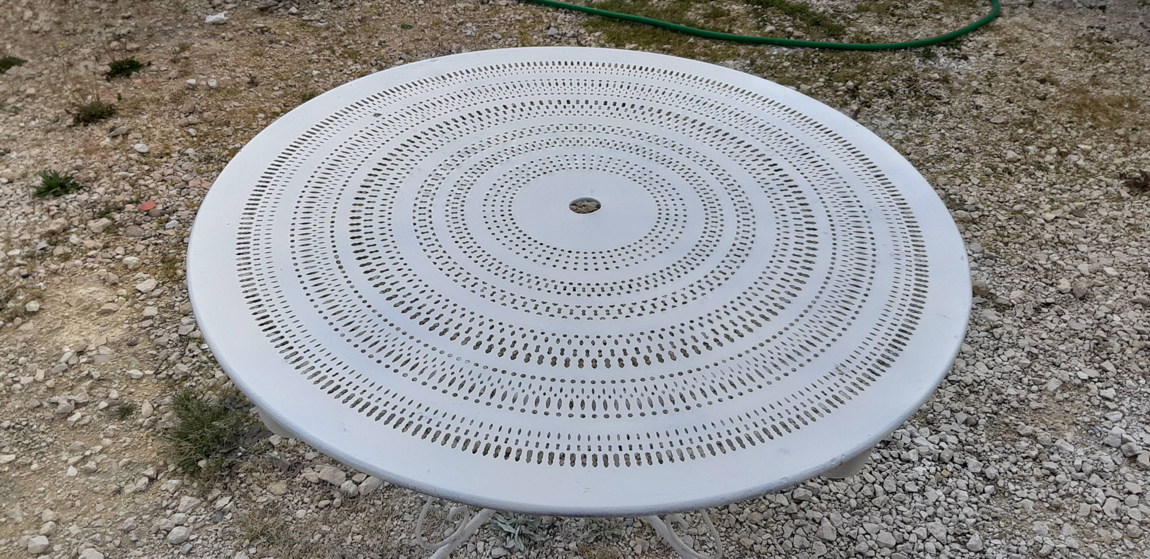 Wrought iron garden table 1900