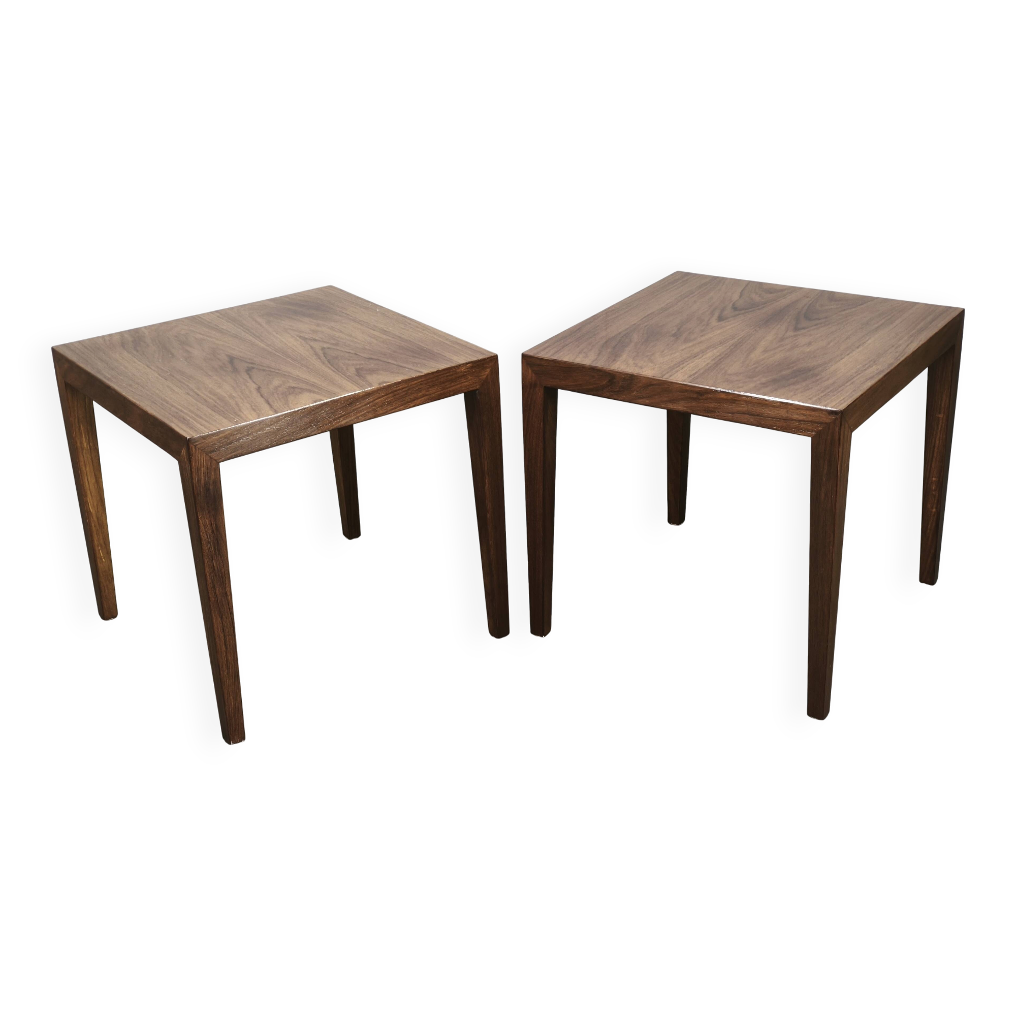 Pair of Severin Hansen Side Tables for Haslev Møbelfabrik, 1960s