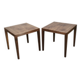 Pair of Severin Hansen Side Tables for Haslev Møbelfabrik, 1960s