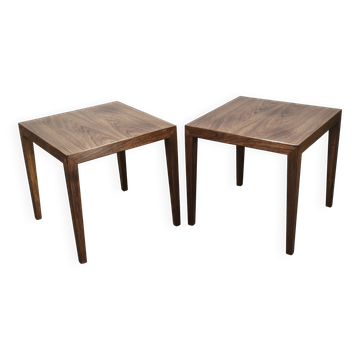 Pair of Severin Hansen Side Tables for Haslev Møbelfabrik, 1960s