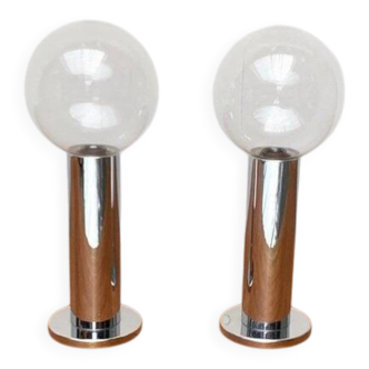 German vintage ceiling lamp Space Age by Motoko Ishii for Staff, 1970s, set of 2