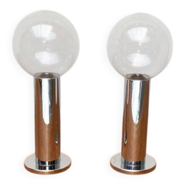 German vintage ceiling lamp Space Age by Motoko Ishii for Staff, 1970s, set of 2