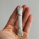 6 silver metal knife holders