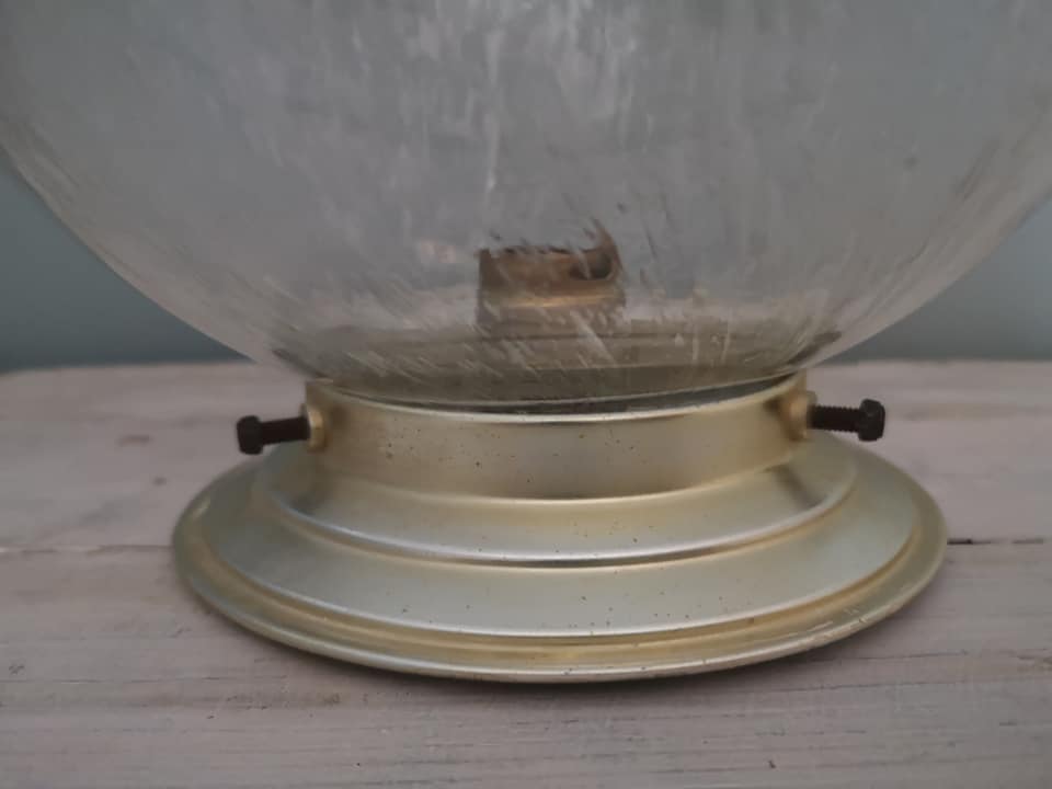 Ceiling lamp wall globe bubble glass Ø 20 cm Vintage 1950