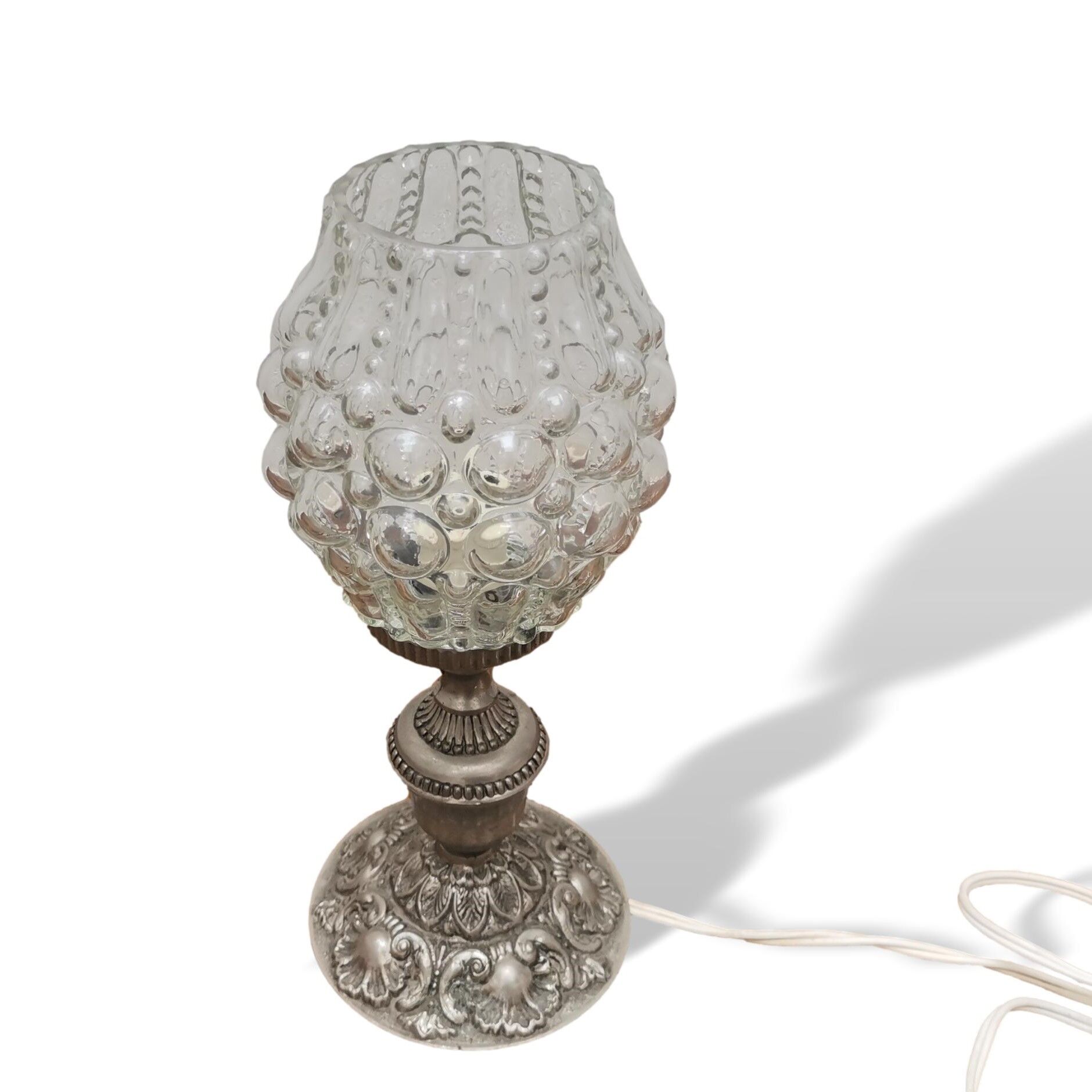 Glass table lamp 1950