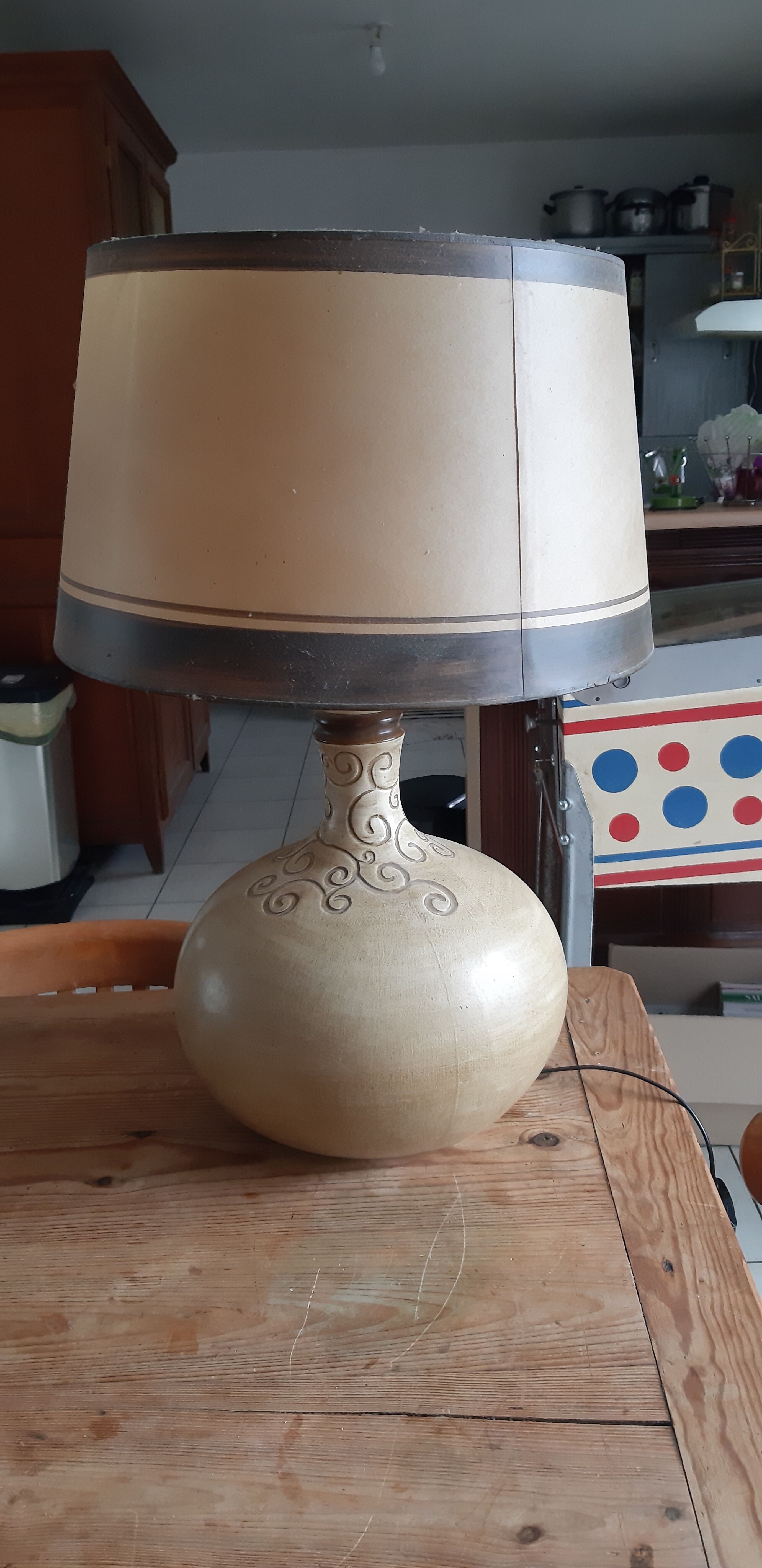 Vintage Sandstone lamp from the 60s