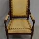 Walnut armchair, Louis XVI style, early nineteenth